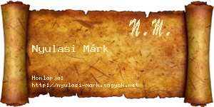 Nyulasi Márk névjegykártya