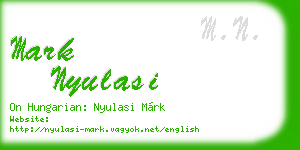 mark nyulasi business card